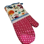 Pioneer Woman Red Willow Oven Mitt Rare Htf 100% Cotton Lace Polka Dots Floral. Fixed Price $16.00.