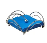 Spectrum Diversified Flower Flat Napkin Holder Weighted Chrome Finish 8.25". Fixed Price $19.99.