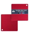 Btat- Silicone Mats, 2 Pack, Rose Red, Hot Pads For Kitchen, Trivets F.... Fixed Price $13.11.