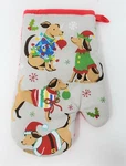 Mainstream Holiday Kitchen Oven Mitt - New Christmas Dogs. Fixed Price $9.99.