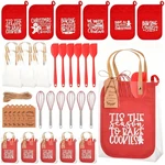 6 Sets Christmas Baking Gifts Oven Mitts Pot Holders Red M.... Fixed Price $59.88.
