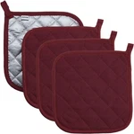 Joyhalo 4 Pot Holders For Kitchen,cotton Oven Pack, Dark Red. Fixed Price $15.94.