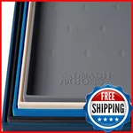 Leash Boss Xl 25X17" Gray Silicone Waterproof Raised-edge Dog Food Mat. Fixed Price $37.74.