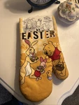 Winnie The Pooh Bear Piglet Mr Rabbit Scene Happy Easter Oven Mitts Set Of 2 New. Fixed Price $19.99.