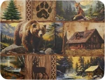 Bear Deer Fox Dish Drying Rustic Cabin Lodge Drainer Mats 18X24 Inch. Fixed Price $27.72.