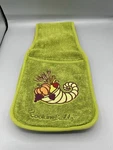 Cooking Buddy By Campanelli Thanksgiving Holiday Embroidered Pot & Towel Holder. Fixed Price $23.99.