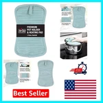 Machine Washable Silicone Pot Holder - Safe To 500 F, Elegant Rainfall Color. Fixed Price $23.99.