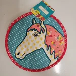 Pioneer Woman Horse Trivet Pot Holder 10" Quilted Farmhouse Kitchen Decor New. Fixed Price $12.99.