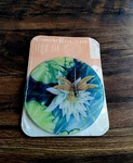 *new* 8" Dragonfly Tempered Glass Trivet. Counter Art Rounds. Fixed Price $15.00.