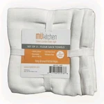 M Kitchen Set Of Flour Sack Towels White Oversized 24X36 100% Cotton. Fixed Price $21.99.
