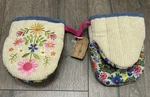 Natural Life Embroidered Mini Oven Mitts Set Of 2 Floral Boho Kitchen New. Fixed Price $20.69.