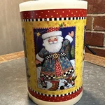 Mary Engelbreit Santa Candle Decorative Holiday Home Holder. Fixed Price $10.00.