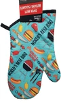 Kitchen Fabric 13" Oven Mitt, World's Best Bbq & Grill Items,with Silver Back,gr. Fixed Price $8.99.