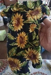 April Cornell Sunflowers Soleil Black Quilted Oven Mitt 13" X 7.3" Nwot. Fixed Price $10.00.
