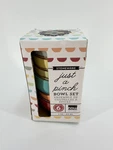 Now Designs Pinch Bowl Set 6PC 2OZ Stoneware Multicolor Kitchen Prep. Fixed Price $12.34.