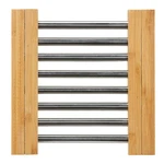 Cortesi Home Aubrey Expandable Bamboo Trivet 8.5"-14", Brown. Fixed Price $29.07.