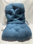 Blazing Needles 48X24 Swivel Rocker Cushion Solid Twill Blue. Fixed Price $39.49.