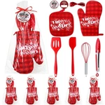42 Pcs Christmas Baking Set Merry Oven Mitt And Pot Holders Bulk 10.... Fixed Price $73.84.
