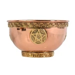 Pentacle Copper Offering Bowl For Altar Use, Rituals, Incense, Smudging, And. Fixed Price $12.99.