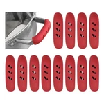 Runseaway 6 Pairs 3X0.8 Silicone Pan Handle Grips, Heat-proof Pot Holder Red. Fixed Price $14.16.