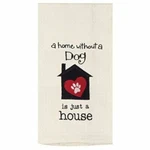 Dog Or Cat "home Just House" Waffle Kitchen Towels Cotton Embroidered Kay Dee. Fixed Price $12.99.