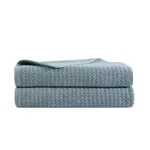 Northern Pacific 2-PIECE Blue Cotton Bath Towel Set. Fixed Price $59.97.