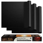 3 Pack Non-stick Heavy Duty Oven Liners Set By Grill Magic-thick, Heat. Fixed Price $24.38.