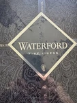 $70 Black Chelsea Waterford Linens Tablecloth Oblong X104 8 To People. Fixed Price $45.00.
