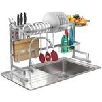 Sorbus Over-the-sink Dish Drying Rack Silver. Fixed Price $40.16.