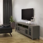 Simpli Home Cosmopolitan Solid Wood Extra Wide 72" Tv Stand - Farmhouse Gray. Fixed Price $794.44.