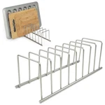 Spectrum Euro Cutting Board Holder Stand For Countertop 1 Count, Satin Nickel. Fixed Price $30.99.