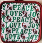 Peanuts Snoopy Peace Love Joy 8 X Oven Mitt W/ Loop For Hanging New Free Sh.. Fixed Price $14.95.