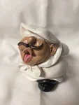 Resin French Chef Wine Holder Caddy Rare Vtg? Look Cute. Fixed Price $19.99.