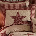 New Sturbridge Patch Star Wine King Sham By Park Designs Country Primitive. Fixed Price $25.00.