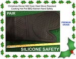 Christmas Gift Stocking Fillers X2 Pairs Of Silicone Premium Grade Oven Gloves. Fixed Price $33.59.