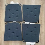 Set Of 4 Ikea Justina Dark Blue Chair Pads Cushions 803.958.18. Fixed Price $59.99.