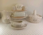 Precious Moments 9 Piece Kitchen Set - "we Gather Together...". Fixed Price $145.00.