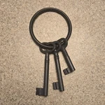 Disney Theme Park Souvenir Vintage-style Black Keys Set Collectible Franchise. Fixed Price $30.00.