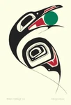 Raven Stealing Sun Danny Dennis Art Card Tsimshian Northwest Coast Native. Fixed Price $12.95.