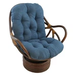 Blazing Needles Solid Microsuede Swivel Rocker Chair Cushion, 48" X 24", Indigo. Fixed Price $77.99.