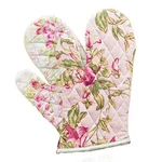 April Cornell Sweet Pea & Apple Blossom Patchwork Oven Mitt Set Of 2 Pink Green. Fixed Price $37.80.