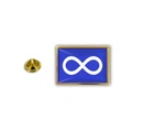Pins Pin's Flag National Badge Metal Lapel Hat Button Vest Metis Infinity Blue. Fixed Price $5.51.