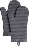 Ribbed Soft Silicone Oven Mitt 2-PACK Set, 7.5"X13", Milkshake. Fixed Price $35.99.