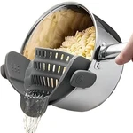 Clip Silicone Strainer For Pots And Pans Heat Resistant Pasta Food K. Fixed Price $25.22.