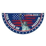 Semicircle Flag America 250TH Anniversary Patriotic Usa July 4TH Outdoor Porch. Fixed Price $31.45.