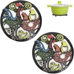 Sumnacon 2PCS Round Cast Iron Trivets - 8 Inch Heat Resistant For. Fixed Price $25.57.