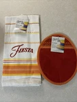 Fiesta Tableware Company Kitchen Towel And Pot Holder Nwt Southwestern Colors. Fixed Price $20.00.