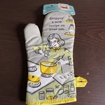 Blue Oven Mitt, Droppin' New Recipe On Your Ass, Super-insulated Quilting. Fixed Price $13.99.