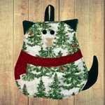 Christmas Tree Cat Potholder Festive & Heat-resistant, Holiday Kitchen Helper!. Fixed Price $25.00.