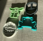 Star Wars The Mandalorian Four Silicone Breakfast Molds Disney Best Brands. Fixed Price $14.85.